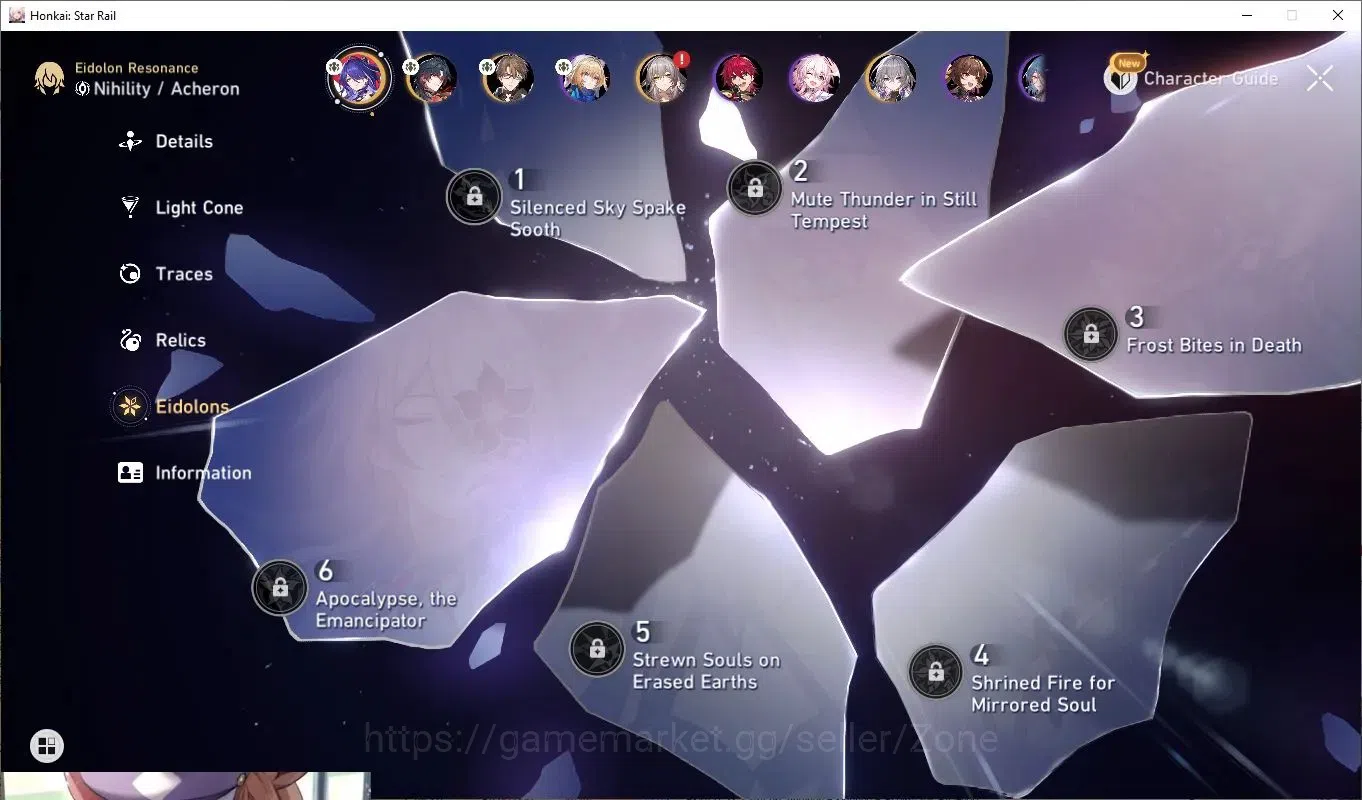 Honkai Star Rail Accounts Others ASIA|Kafka L20 (LC L20)|Dan Heng IL L20 (LC L20)|Blade L20|Huohuo L20|Ruan Mei L20|Black 4
