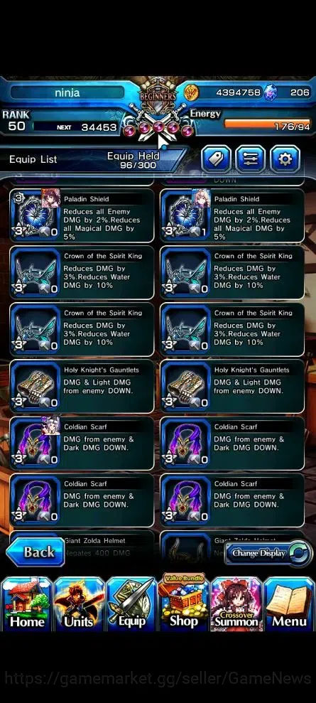 Grand Summoners Accounts Global|Rank 50|206 CC|2 Ascend+1 TW| [Reimu Hakure image 12