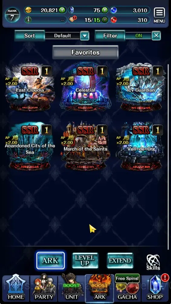 Last Cloudia Accounts GLOBAL|Rank 7|Collab Brave Frontier (Fire God Varg image 5