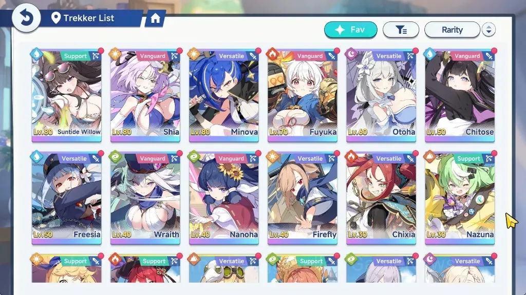 Stella Sora Accounts Global Lv 40|12 SSR 7Limit|Willow,Shia,Fuyuka,Otoha,Chitose,Wraith,Firefly|16SSR Disc|10K SDust,32 1