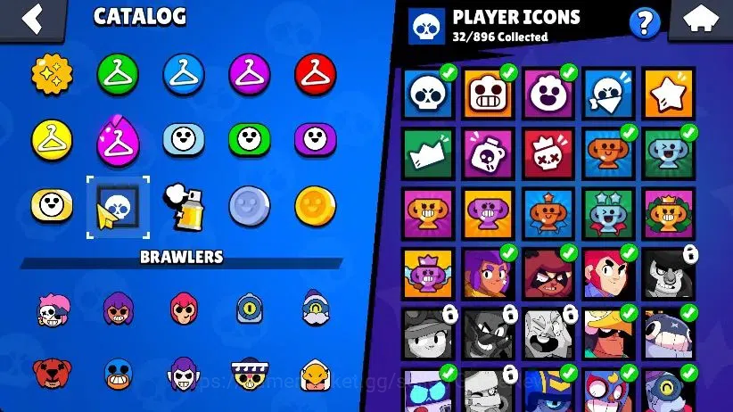 Brawl Stars Accounts 1016 Trophy|19 Brawlers 3 Max Lvl [Penny,Colt,Shelly] 2 Myth 6 Epic| 1 Epic Skins [Dr Edgar] 1 SR 11