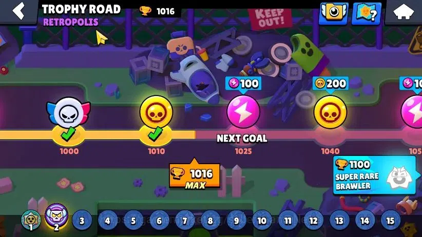 Brawl Stars Accounts 1016 Trophy|19 Brawlers 3 Max Lvl [Penny,Colt,Shelly] 2 Myth 6 Epic| 1 Epic Skins [Dr Edgar] 1 SR 14