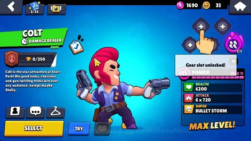 Brawl Stars Accounts 1016 Trophy|19 Brawlers 3 Max Lvl [Penny,Colt,Shelly] 2 Myth 6 Epic| 1 Epic Skins [Dr Edgar] 1 SR 15