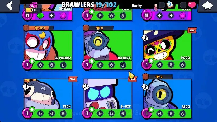 Brawl Stars Accounts 1016 Trophy|19 Brawlers 3 Max Lvl [Penny,Colt,Shelly] 2 Myth 6 Epic| 1 Epic Skins [Dr Edgar] 1 SR 6