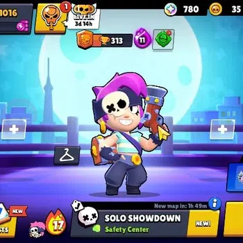 Brawl Stars Accounts 1016 Trophy|19 Brawlers 3 Max Lvl [Penny,Colt,Shelly] 2 Myth 6 Epic| 1 Epic Skins [Dr Edgar] 1 SR