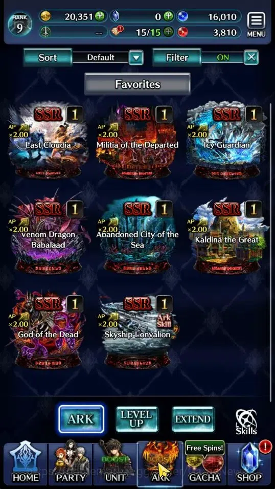 Last Cloudia Accounts Others GLOBAL|Rank 9|Starter|Top Tier Unit [Demon Lord Judecca-Samekh,Goddess Lilaha]| 8 SSR Ark|Code 2