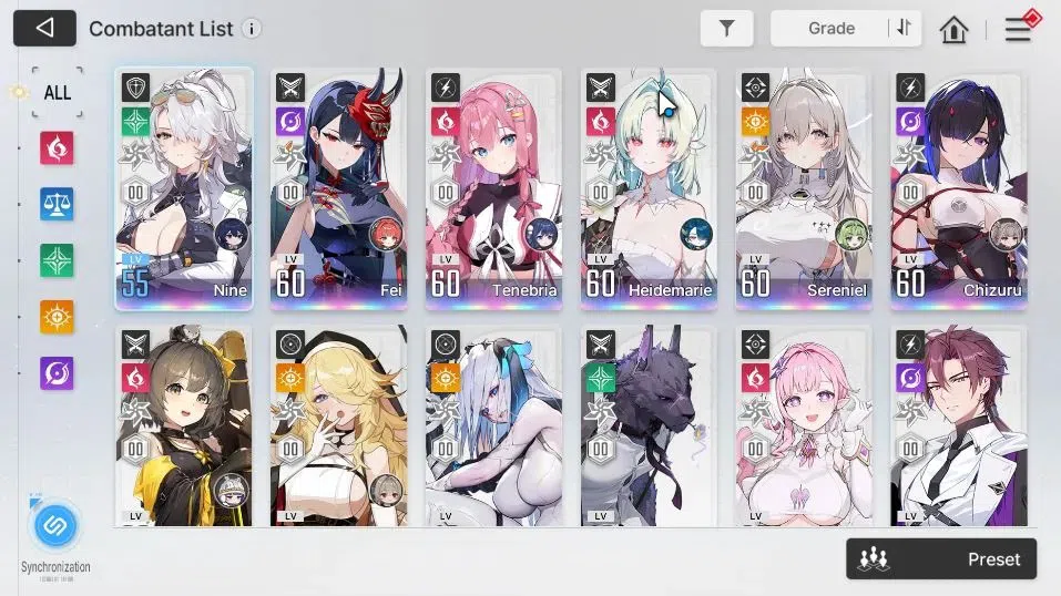 Chaos Zero Nightmare Accounts GLOBAL Lv56|16 2