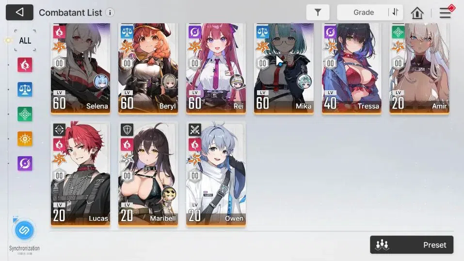 Chaos Zero Nightmare Accounts GLOBAL Lv56|16 4