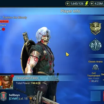 Raid: Shadow Legends Accounts Mid-Game Lv.56 Power 744,6K|1 Mythic:Toshiro the Bloody|17