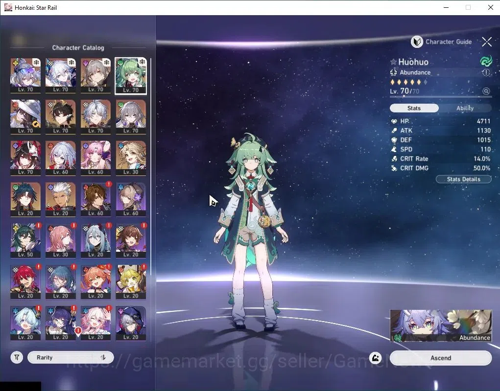 Honkai Star Rail Accounts Others Asia|TL 58|11 Limited|[SW 999,The Dahlia]+Sign,Phainon,Yao 4