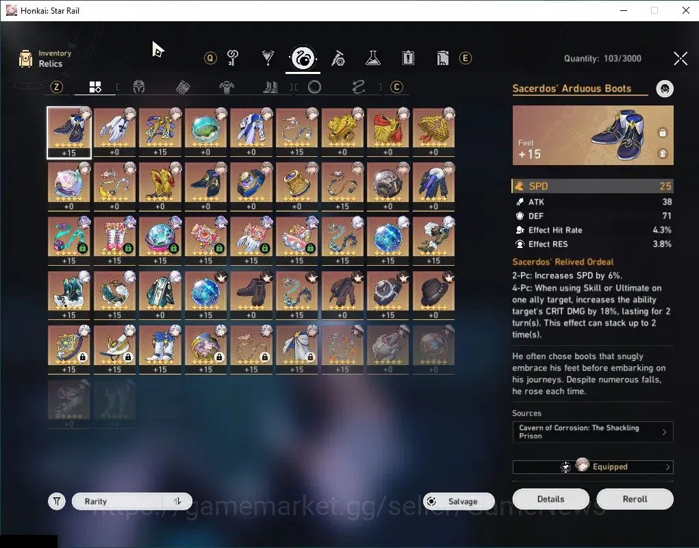Honkai Star Rail Accounts Others Asia|TL 58|11 Limited|[SW 999,The Dahlia]+Sign,Phainon,Yao 7