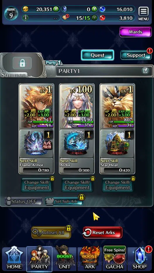 Last Cloudia Accounts GLOBAL|Rank 9|Top Tier Unit [Arkh King of Dragon,G image 3