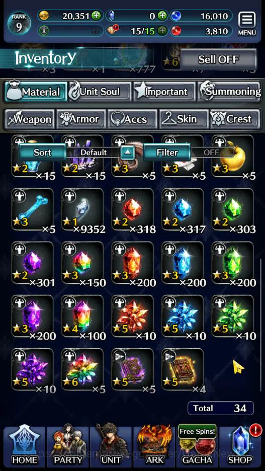 Last Cloudia Accounts GLOBAL|Rank 9|Top Tier Unit [Arkh King of Dragon,G image 9