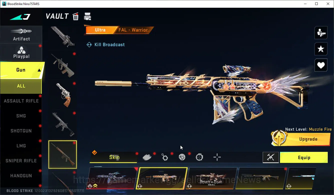 Blood Strike Accounts ASIA|Colab 7DS[AK47,Karl98,QBZ95],BLEACH[Lv3 UZI+M image 11