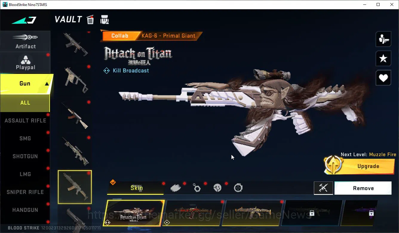Blood Strike Accounts ASIA|Colab 7DS[AK47,Karl98,QBZ95],BLEACH[Lv3 UZI+M image 16