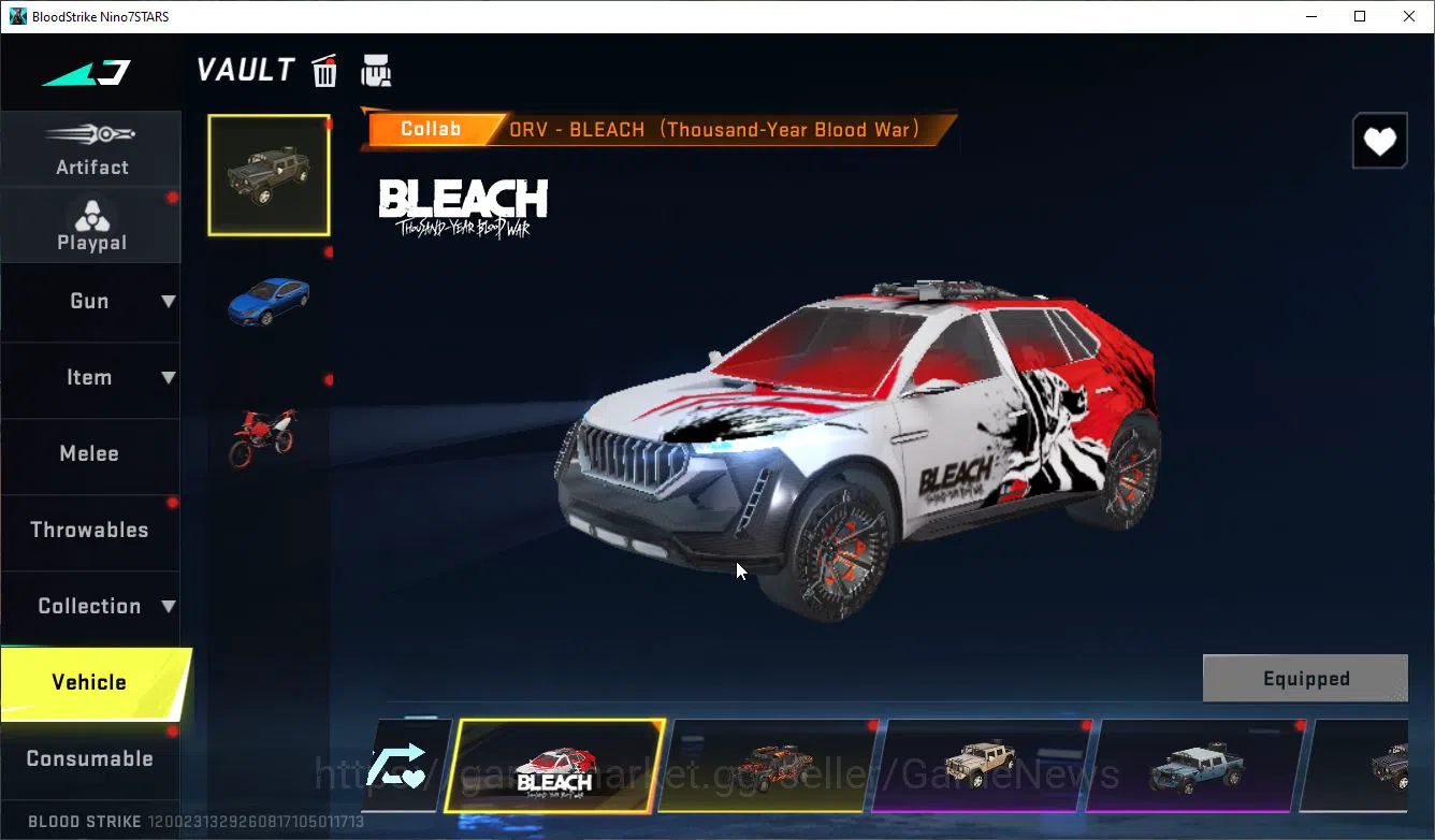 Blood Strike Accounts ASIA|Colab 7DS[AK47,Karl98,QBZ95],BLEACH[Lv3 UZI+M image 3