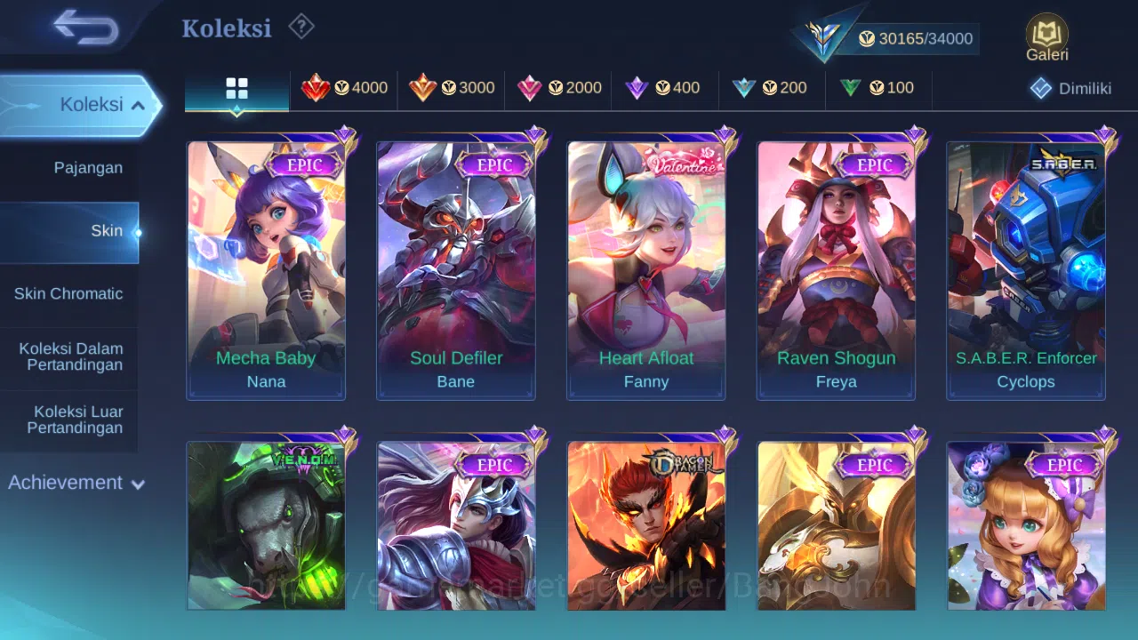 Mobile Legends: Bang Bang Accounts Hero 101 Skin 141 | KOF Karina | CC Natalia | Dtam image 4