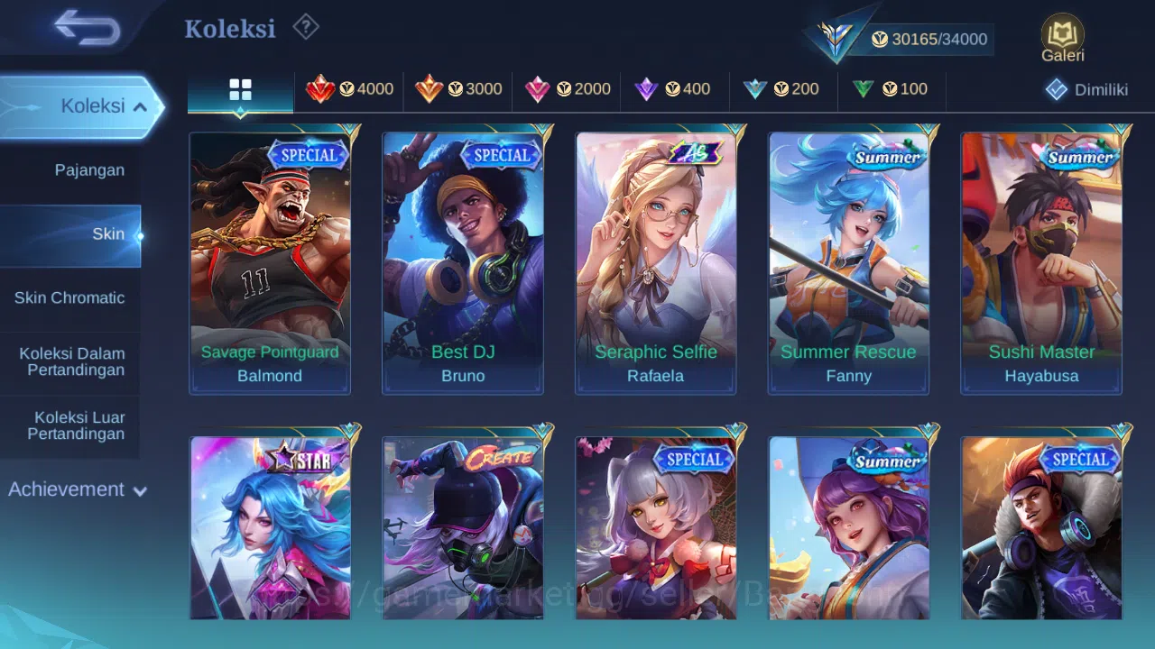Mobile Legends: Bang Bang Accounts Hero 101 Skin 141 | KOF Karina | CC Natalia | Dtam image 6