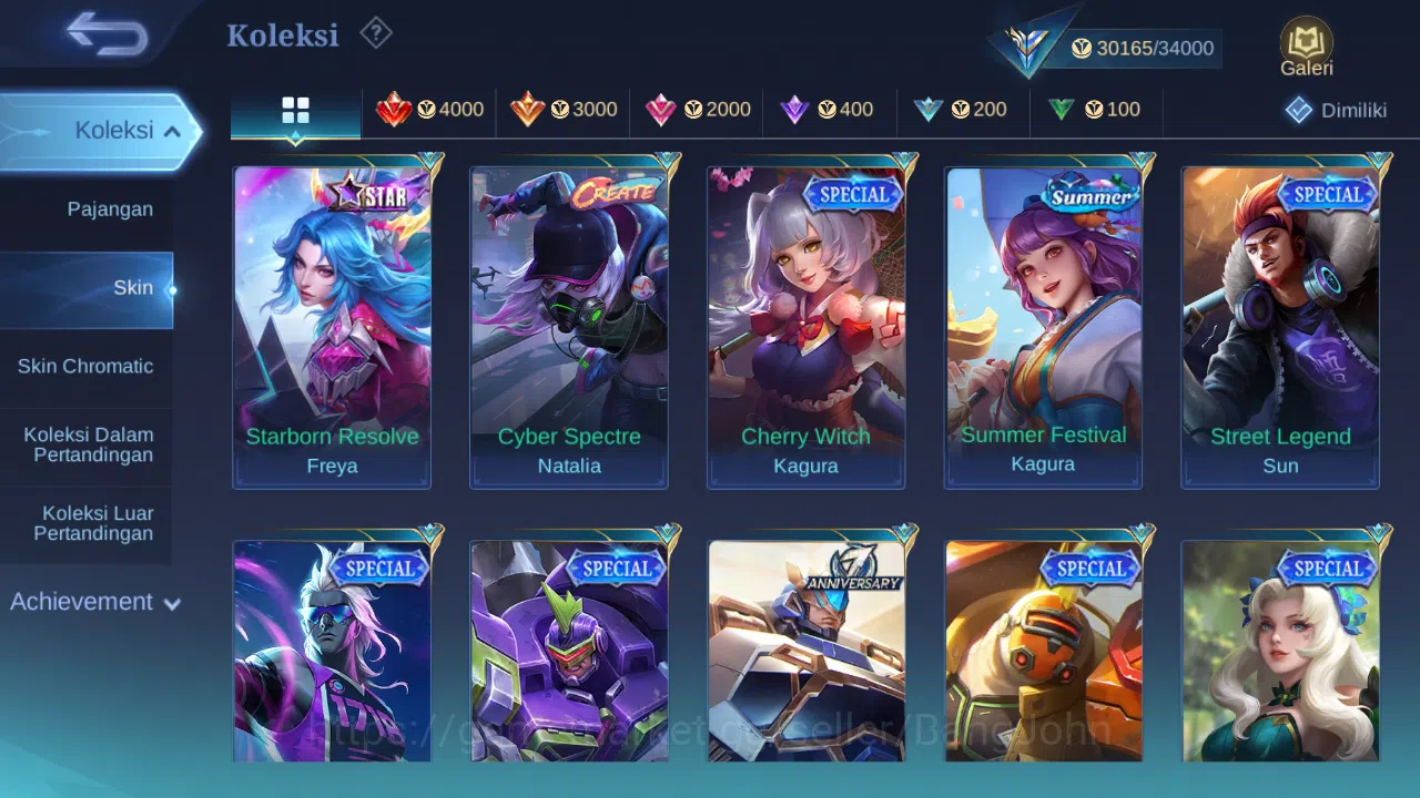 Mobile Legends: Bang Bang Accounts Hero 101 Skin 141 | KOF Karina | CC Natalia | Dtam image 7