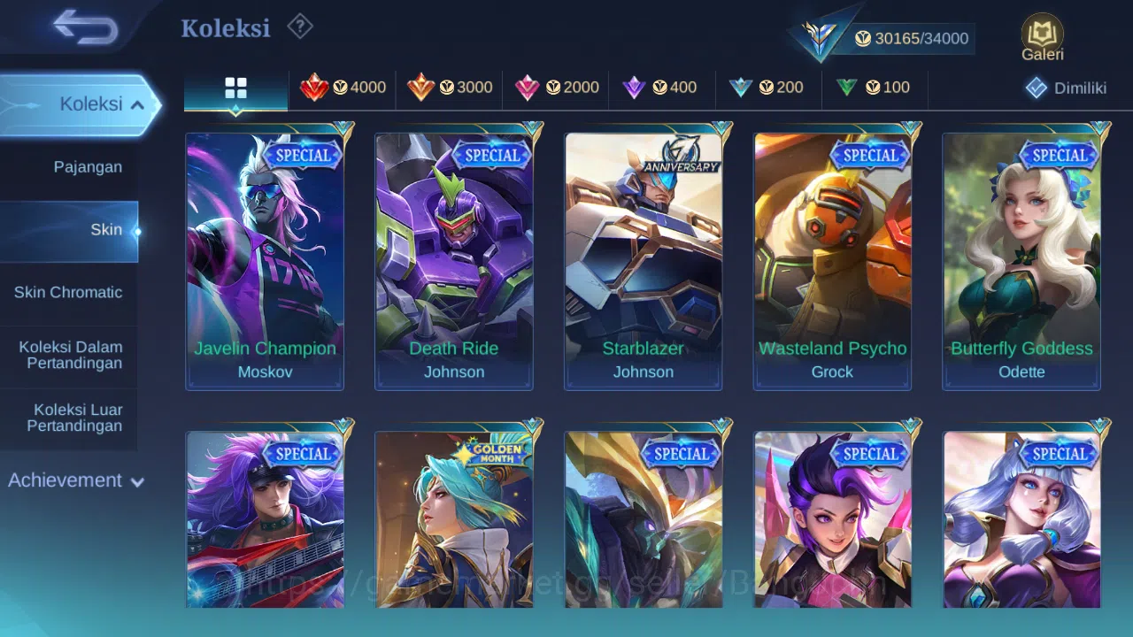 Mobile Legends: Bang Bang Accounts Hero 101 Skin 141 | KOF Karina | CC Natalia | Dtam image 8