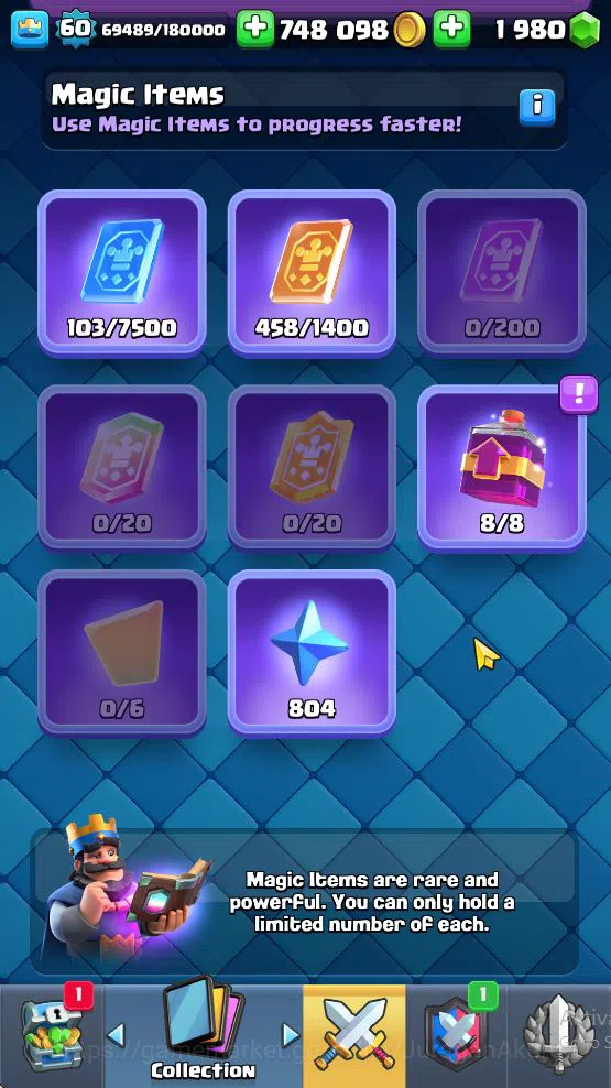 Clash Royale Accounts High-End Lvl 60|Trophy 10744|KTL 15|Limited Skin|Card 121| 1 Hero 9 EVO 8 Champ 21 Legendary 33 11