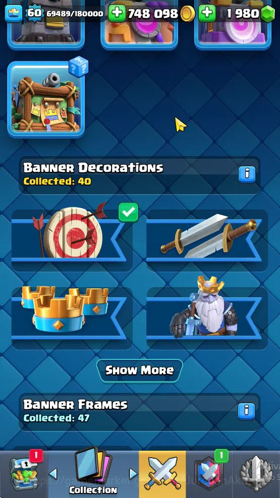 Clash Royale Accounts High-End Lvl 60|Trophy 10744|KTL 15|Limited Skin|Card 121| 1 Hero 9 EVO 8 Champ 21 Legendary 33 13