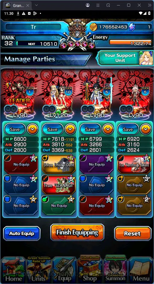 Grand Summoners Accounts [GLOBAL] Rank 32 | 12 Ascend | Luvia & Rin | Chloe image 4