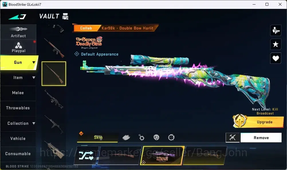 Blood Strike Accounts ASIA |1 ULTRA MELEE: TALON KNIFE-SCYTHE|2 EVA|2 7D image 11