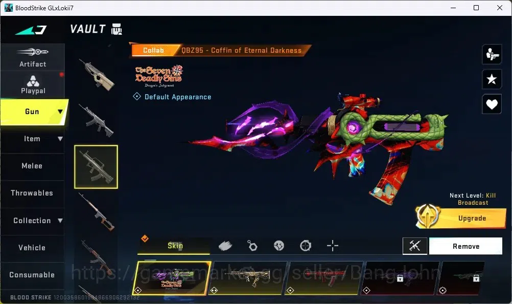 Blood Strike Accounts ASIA |1 ULTRA MELEE: TALON KNIFE-SCYTHE|2 EVA|2 7D image 12