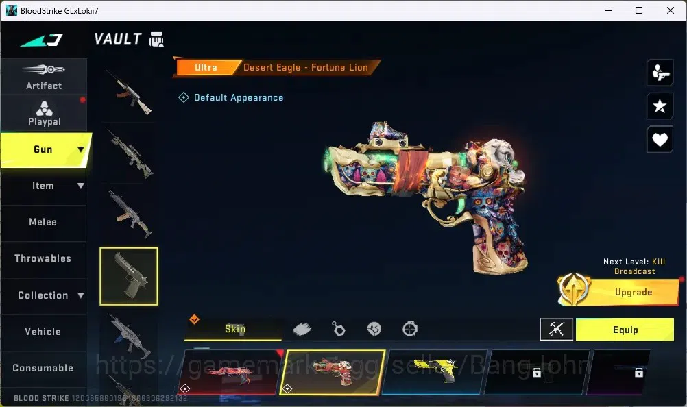 Blood Strike Accounts ASIA |1 ULTRA MELEE: TALON KNIFE-SCYTHE|2 EVA|2 7D image 7