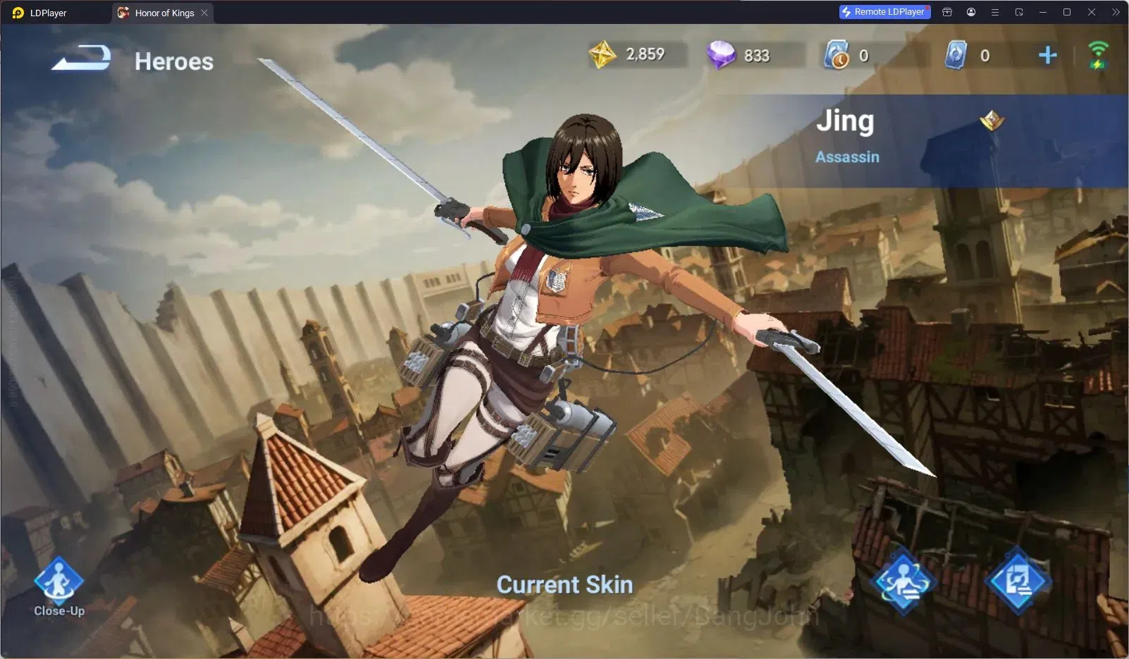 Honor of Kings Accounts Global | 33H 19S | PRECIOUS Jing Mikasa, AOT Mayen image 5