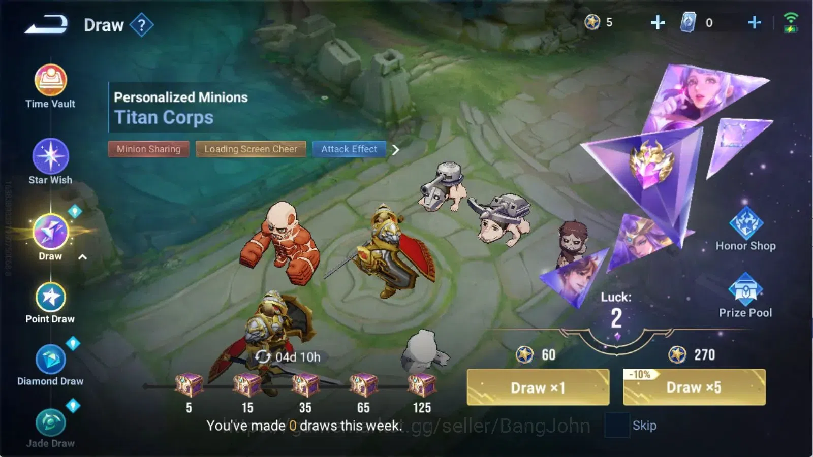 Honor of Kings Accounts Global | 33H 19S | PRECIOUS Jing Mikasa, AOT Mayen image 8
