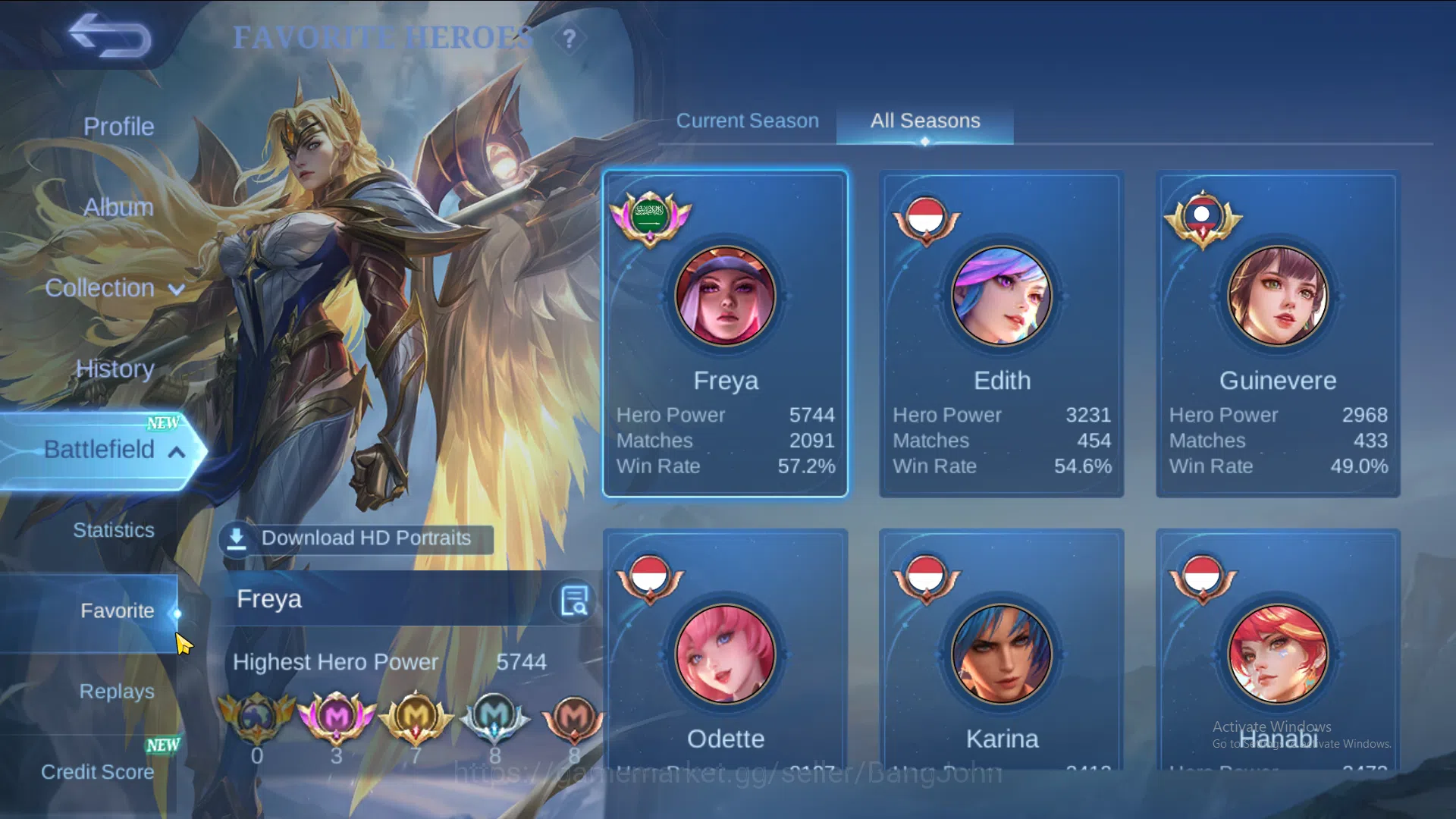 Mobile Legends: Bang Bang Accounts Hero 131 | Skin 329 | Sanrio Claude | MetroZero Ro image 3
