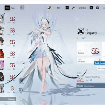 Punishing: Gray Raven Accounts End-Game ASIA|Lv 106|21 Coating|(SS Liv,SS Karenia,SS Lucia Pyroath,SS Vera,SS Ishmael,SS Qu