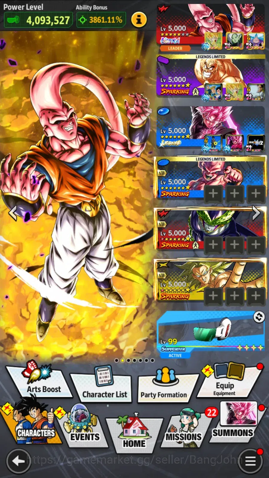 Dragon Ball Legends Accounts Android | Lvl 189|210M Total Power|977 CC|4 LR|10  image 15