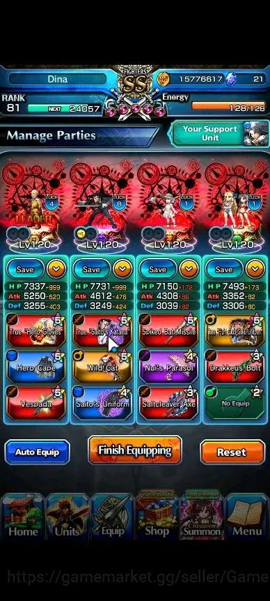 Grand Summoners Accounts Global|Rank 81|20 Ascend+4 TW|[Roy,Saitama,Kamijo, image 3