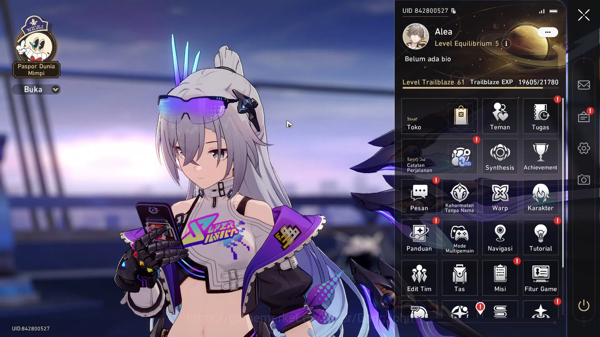 Honkai Star Rail Accounts ASIA | TL 61 | Silver Wolf L80, Sparkle L80, Huohu image 1