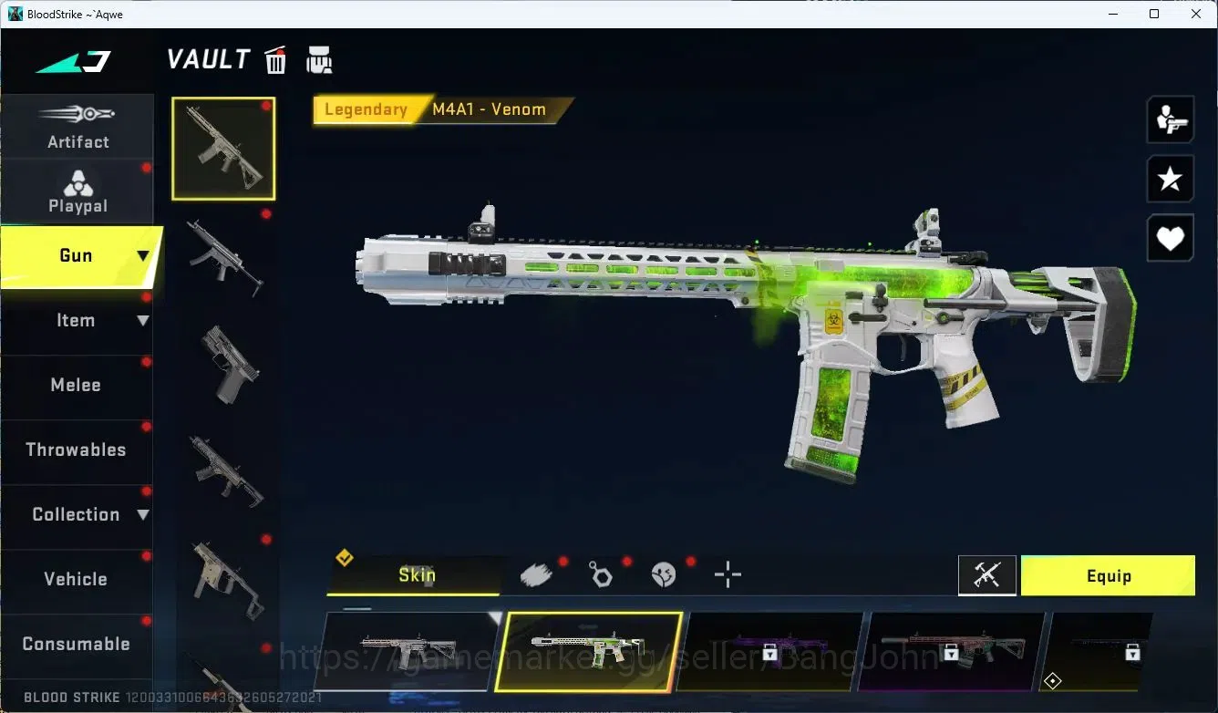 Blood Strike Accounts ASIA | MCX EVA-00 | 1 L Melee | 5 L Guns | L ETHAN image 3