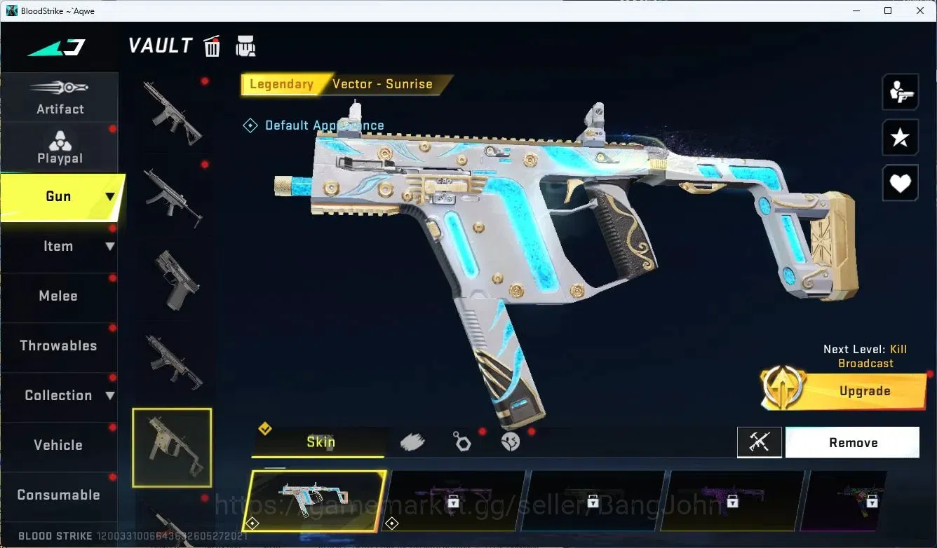 Blood Strike Accounts ASIA | MCX EVA-00 | 1 L Melee | 5 L Guns | L ETHAN image 4