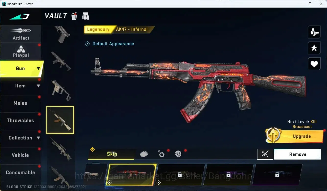 Blood Strike Accounts ASIA | MCX EVA-00 | 1 L Melee | 5 L Guns | L ETHAN image 5