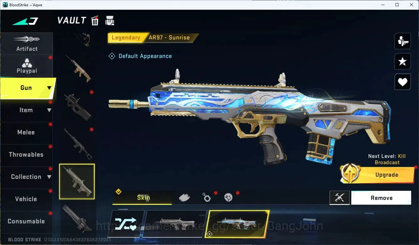 Blood Strike Accounts ASIA | MCX EVA-00 | 1 L Melee | 5 L Guns | L ETHAN image 7
