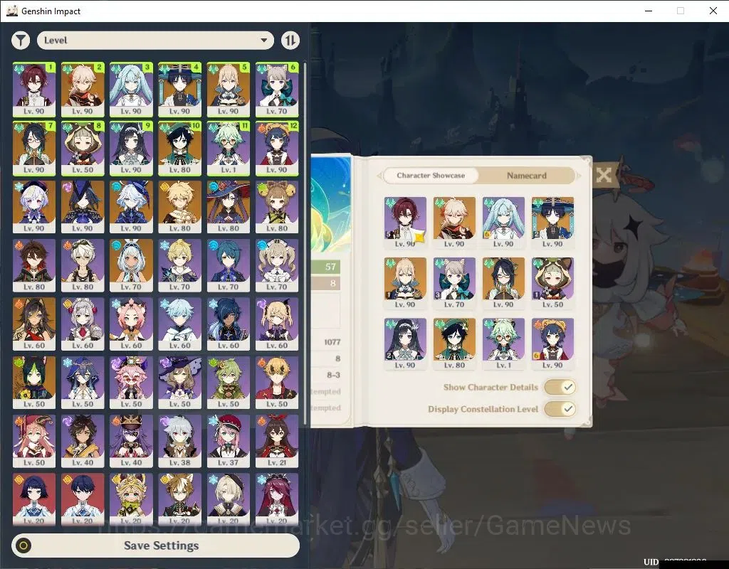Honkai Star Rail Accounts Asia|Free GI|TL 70|Casto+Phainon PremTeam|17 Limit image 17
