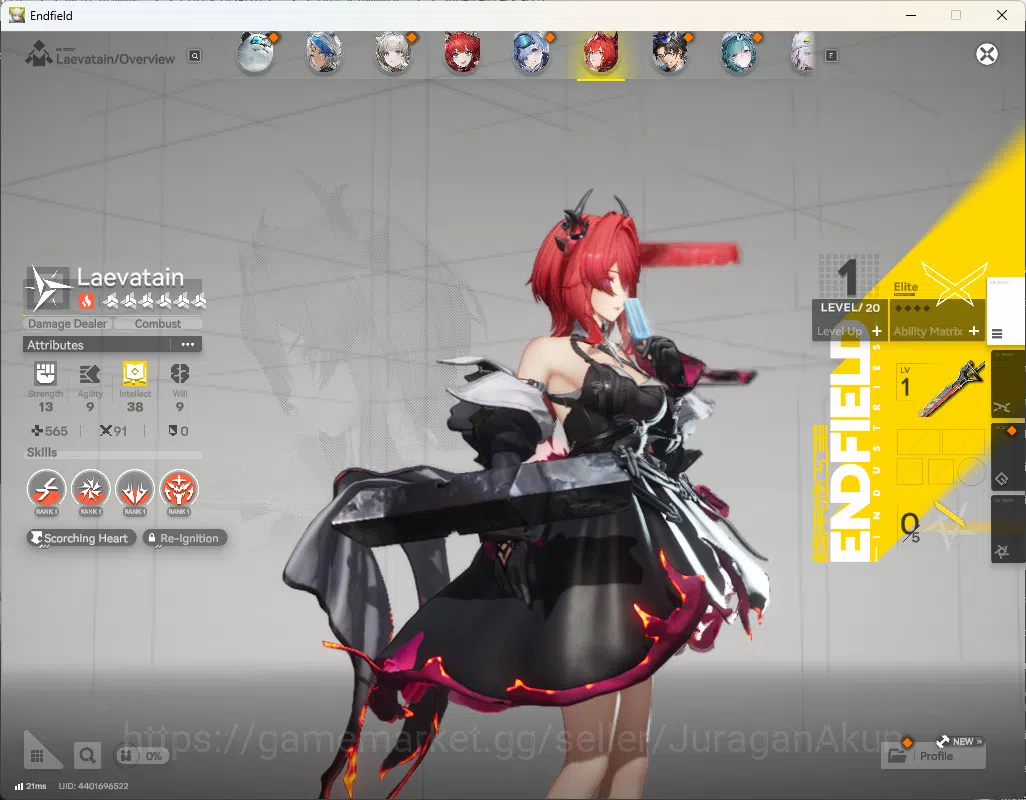 ASIA|Lv15|3 Best Meta Team (Laevatain, Pogranichnik, Ardelia Healer) + Other SR Character + 3k Oroberyl|Gryplink|(END1070) Arknights: Endfield Accounts ASIA|Lv15|3 Best Meta Team (Laevatain, Pogranichni image 1