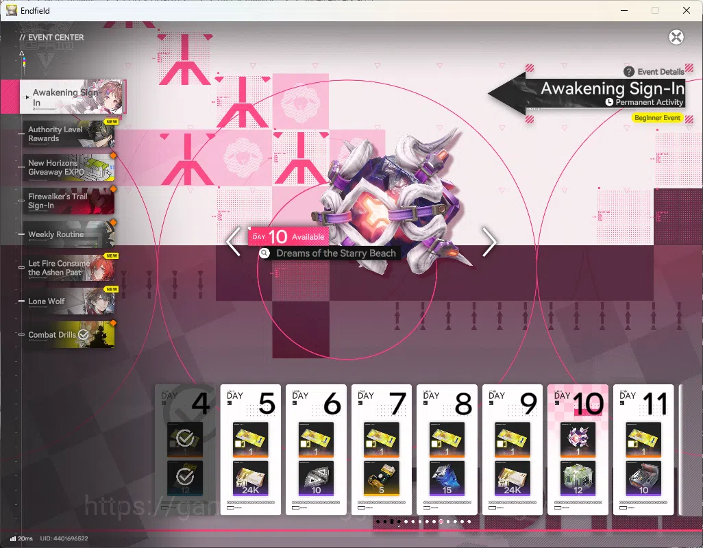Arknights: Endfield Accounts ASIA|Lv15|3 Best Meta Team (Laevatain, Pogranichnik, Ardelia Healer) + Other SR Character + 3k 7
