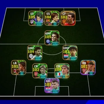 eFootball Accounts Legends & Iconic Players eFootball | Collective 3218 | BIG TIME Lagend Squad | Makalele , Nistelrooiij