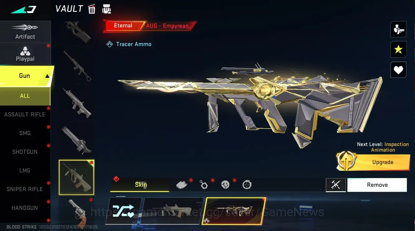 Blood Strike Accounts Collab Skin Asia|Eternal AUG Empyrean Lv3+Collab AOT M4A1 Battle faith,Bleach Byakuya|2 Ultra 1