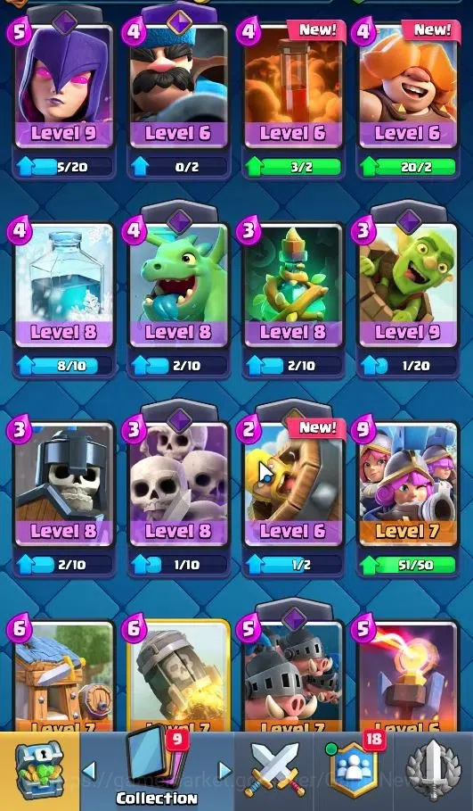 Clash Royale Accounts KTL 10|Trophy 3211|Card 70/121|1 Hero 2 EVO 8 Cham image 15