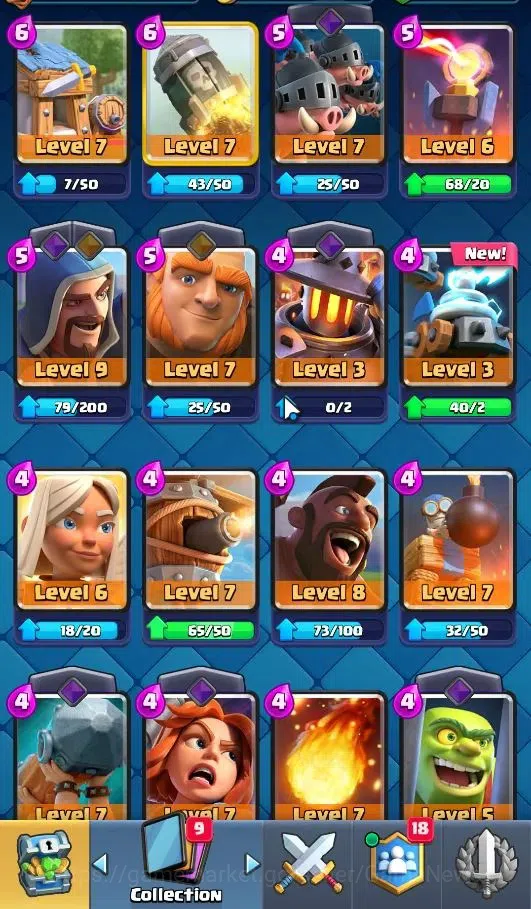 Clash Royale Accounts KTL 10|Trophy 3211|Card 70/121|1 Hero 2 EVO 8 Cham image 16