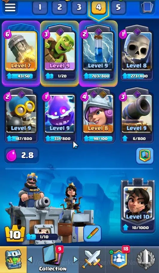 Clash Royale Accounts KTL 10|Trophy 3211|Card 70/121|1 Hero 2 EVO 8 Cham image 7