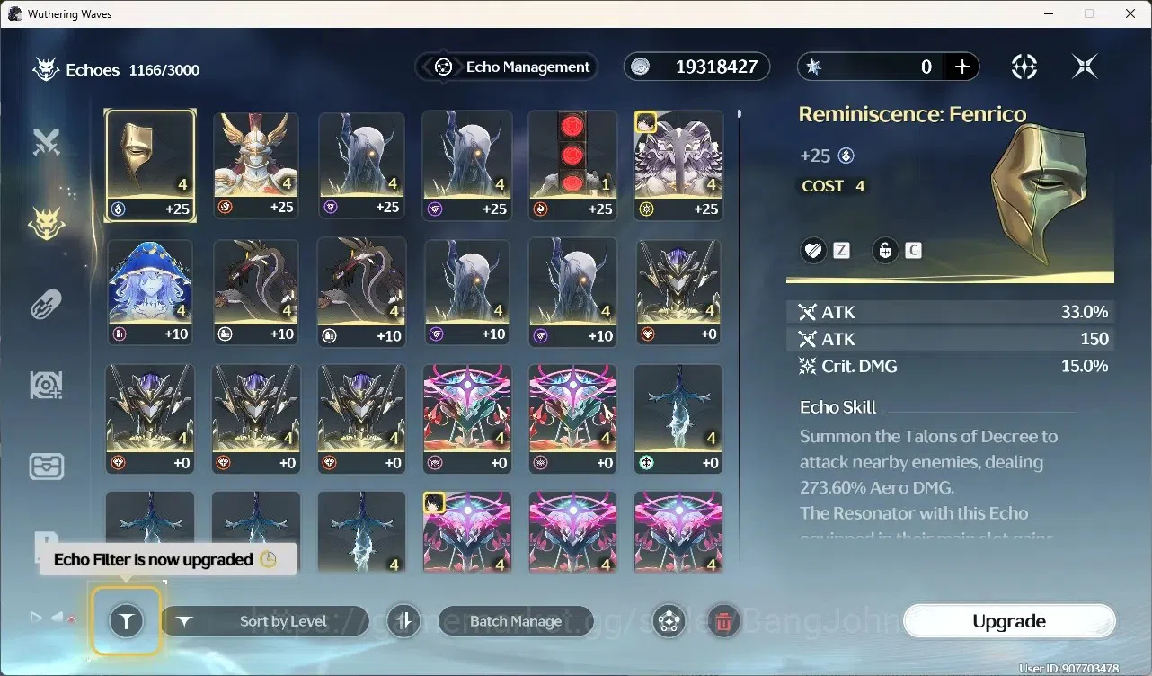 Wuthering Waves Accounts Others SEA|UL 48|Rank 5| 2 Char Limited Yangyang: Xuanling Rc5,Rebecca | Mc Female | TakeMail WW271B 19